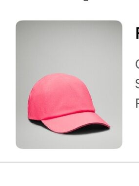 lululemon glaze pink fast and free running hat